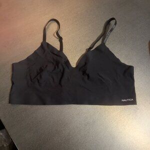 Nautica Intimates Black Laser-Cut Unlined Bralette